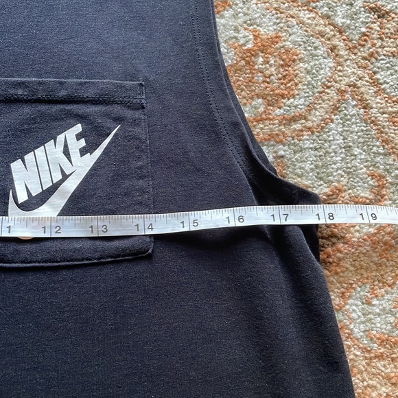 Women’s Black Nike Sportswear Loose Boyfriend Style Black Sleeveless Pocket Tank - Picture 8 of 16